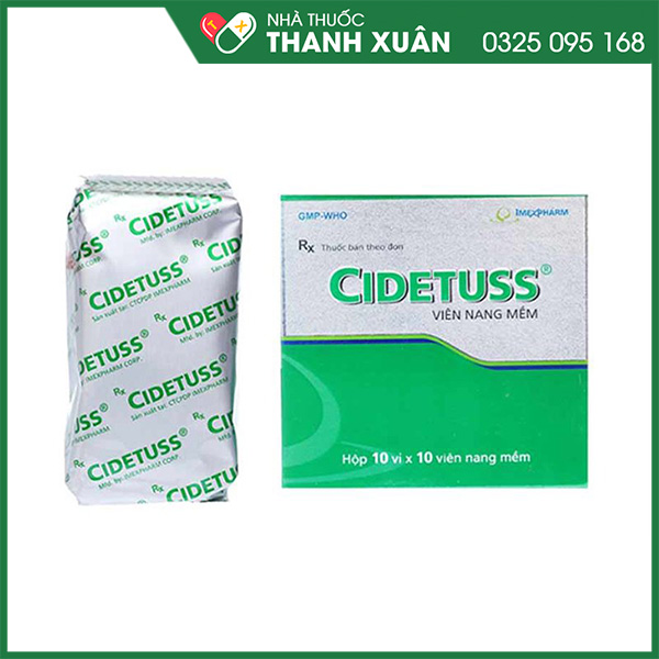 Cidetuss điều trị ho có đờm